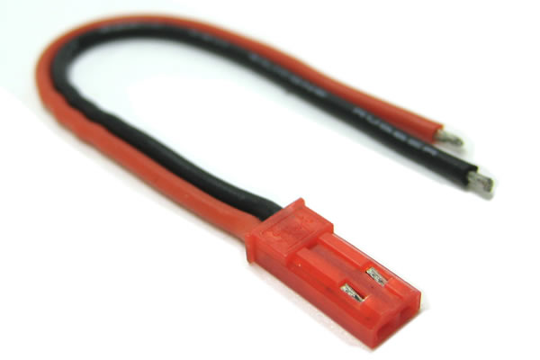 (image for) JST Red Female (small goes inside plug) 2pin with wire